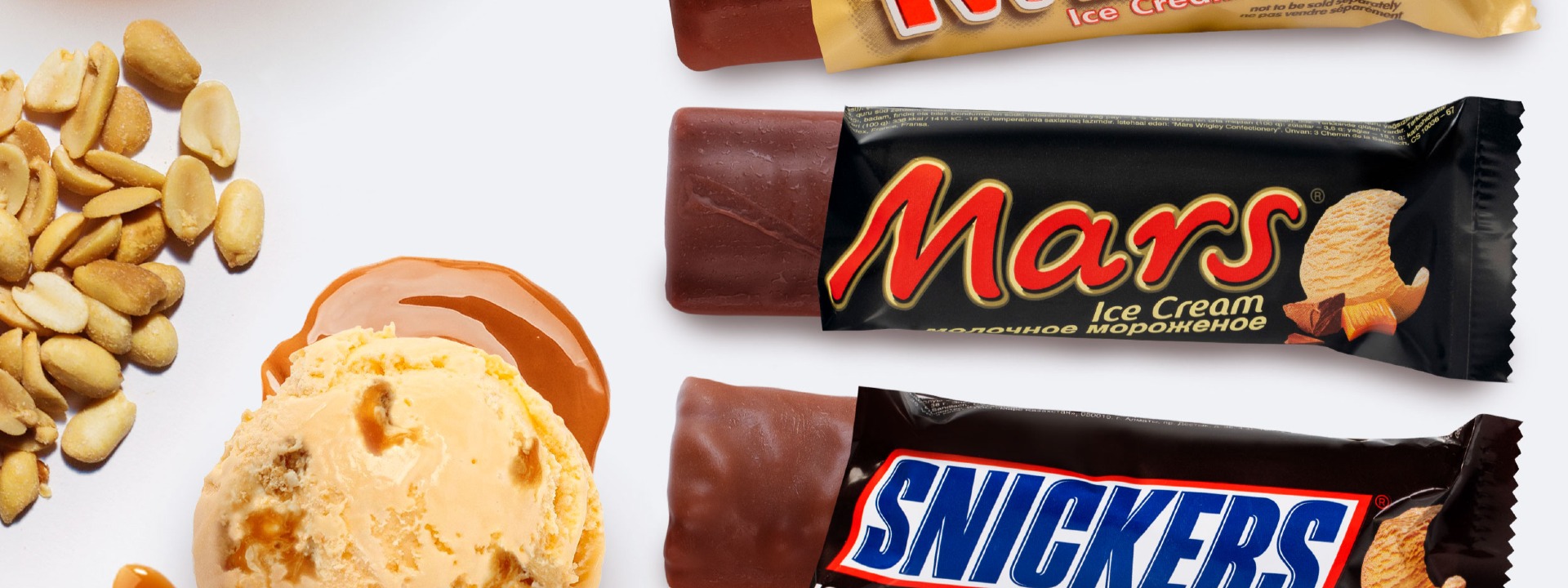 Mars, Snickers, Twix , Bounty