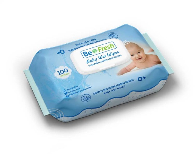 Baby Wet Wipes Sky Blue 100pc