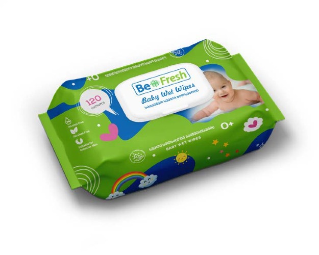 Baby Wet Wipes Green 120pc