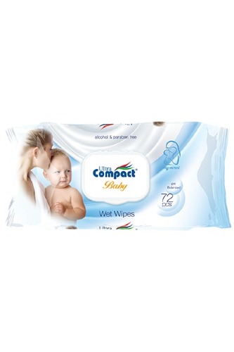 Baby Wet Wipes White 72pcs