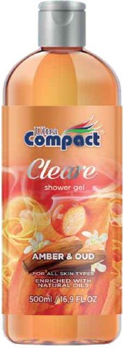 Clear Shower Gel Amber & Oud 500ml
