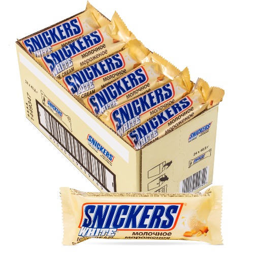 Snickers Ice Cream White 24pcs