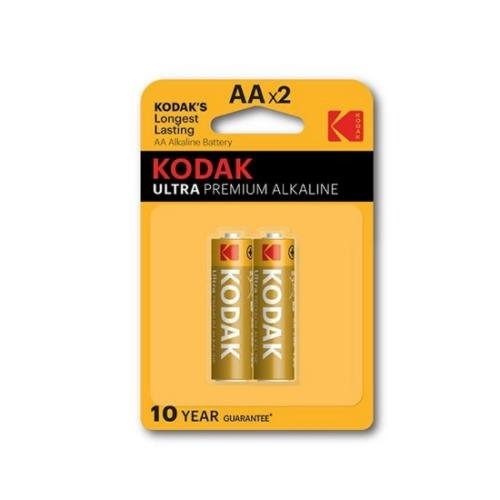 Kodak ულტრა პრემიუმ ალკალაინ AA ტუტე ელემენტი 2 ცალი