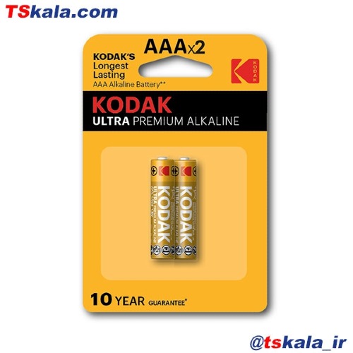 Kodak ულტრა პრემიუმ ალკალაინ AAA ტუტე ელემენტი 2 ცალი