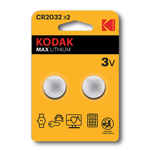 Kodak MAX  ლითიუმის CR2032 ელემენტი - 2 ცალი